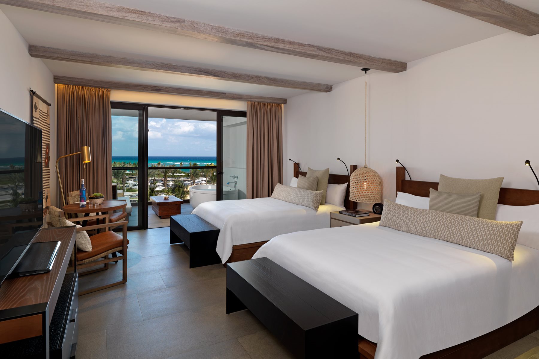 Riv unico hotel riviera maya room alcoba ocean view double 002
